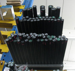 Barre tonde POM-C nero