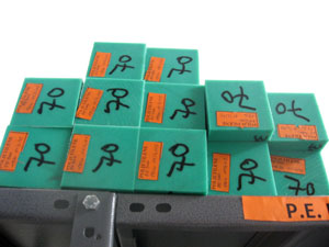 Polietilene PE 500 verde listelli quadrati piallati